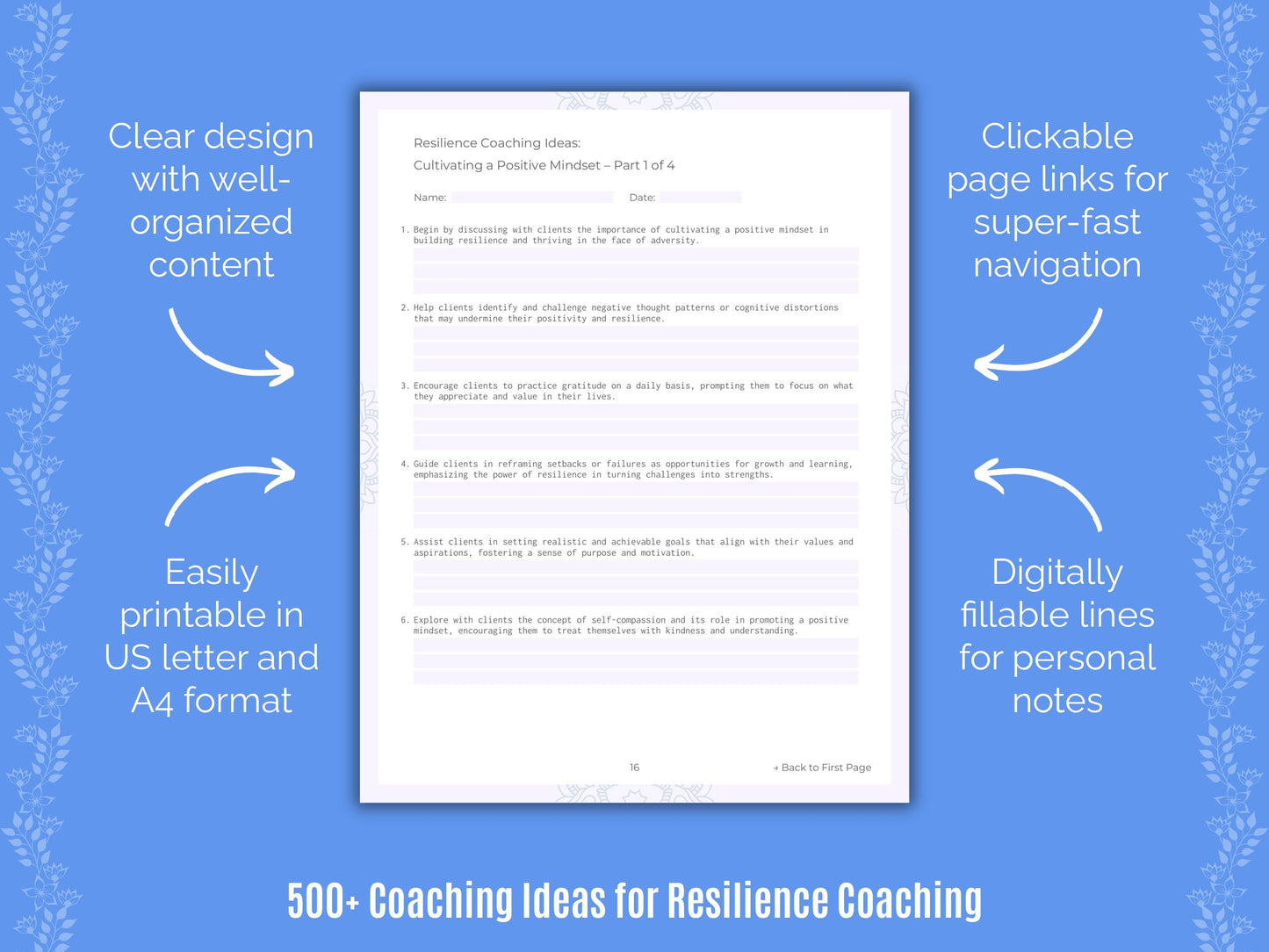 Resilience Coaching Templates