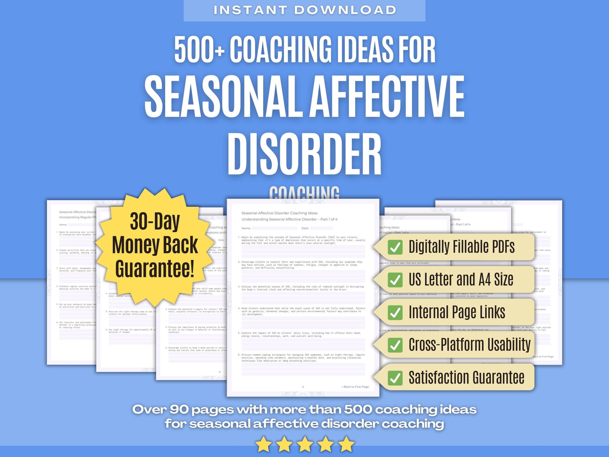 Seasonal Affective Disorder Coaching Workbooks