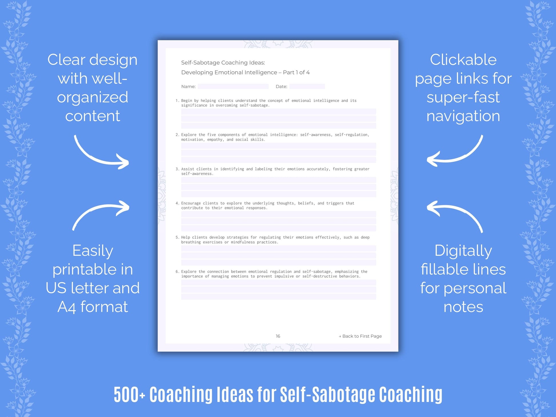 Self-Sabotage Coaching Templates