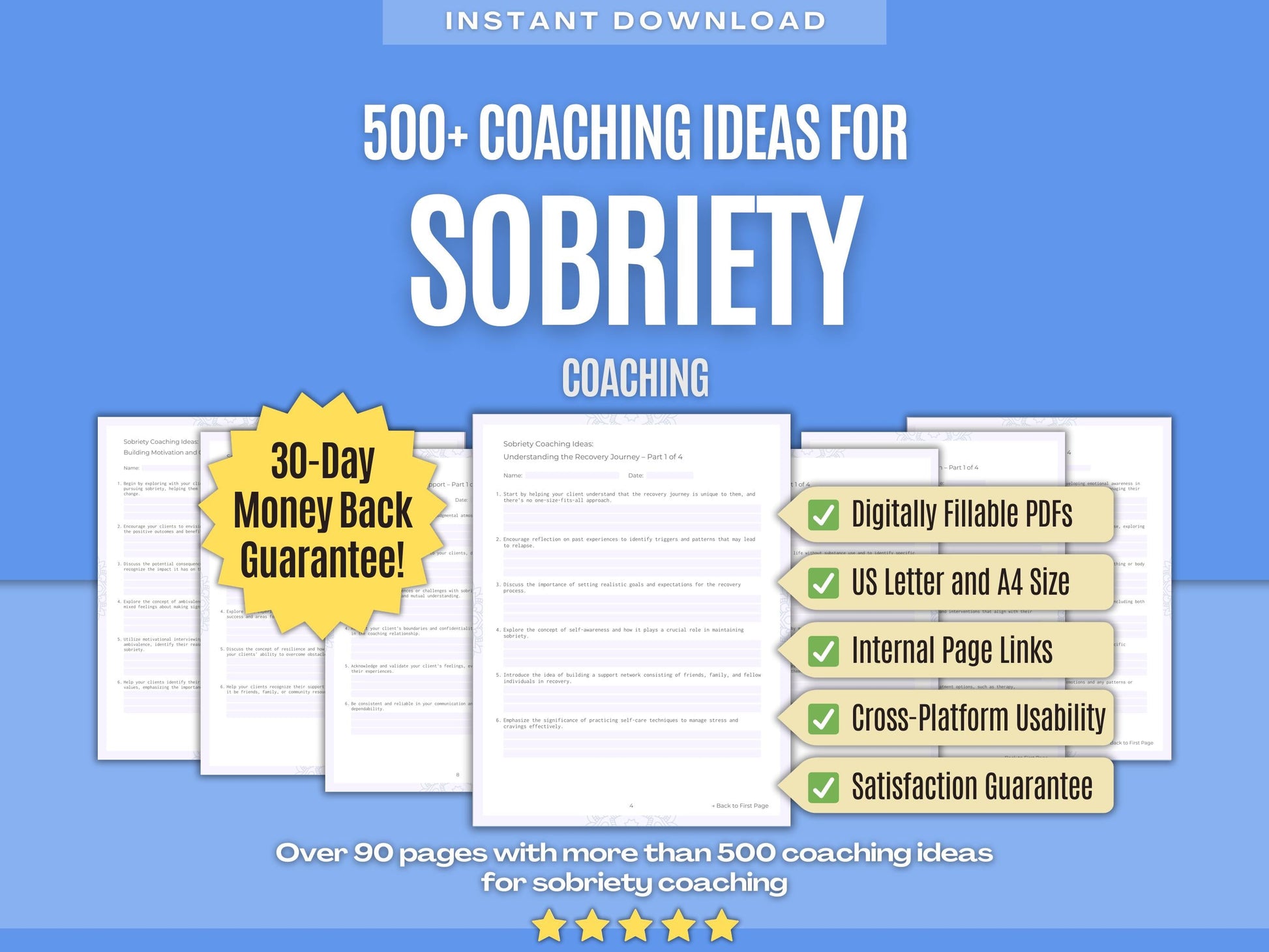 Sobriety Coaching Workbooks