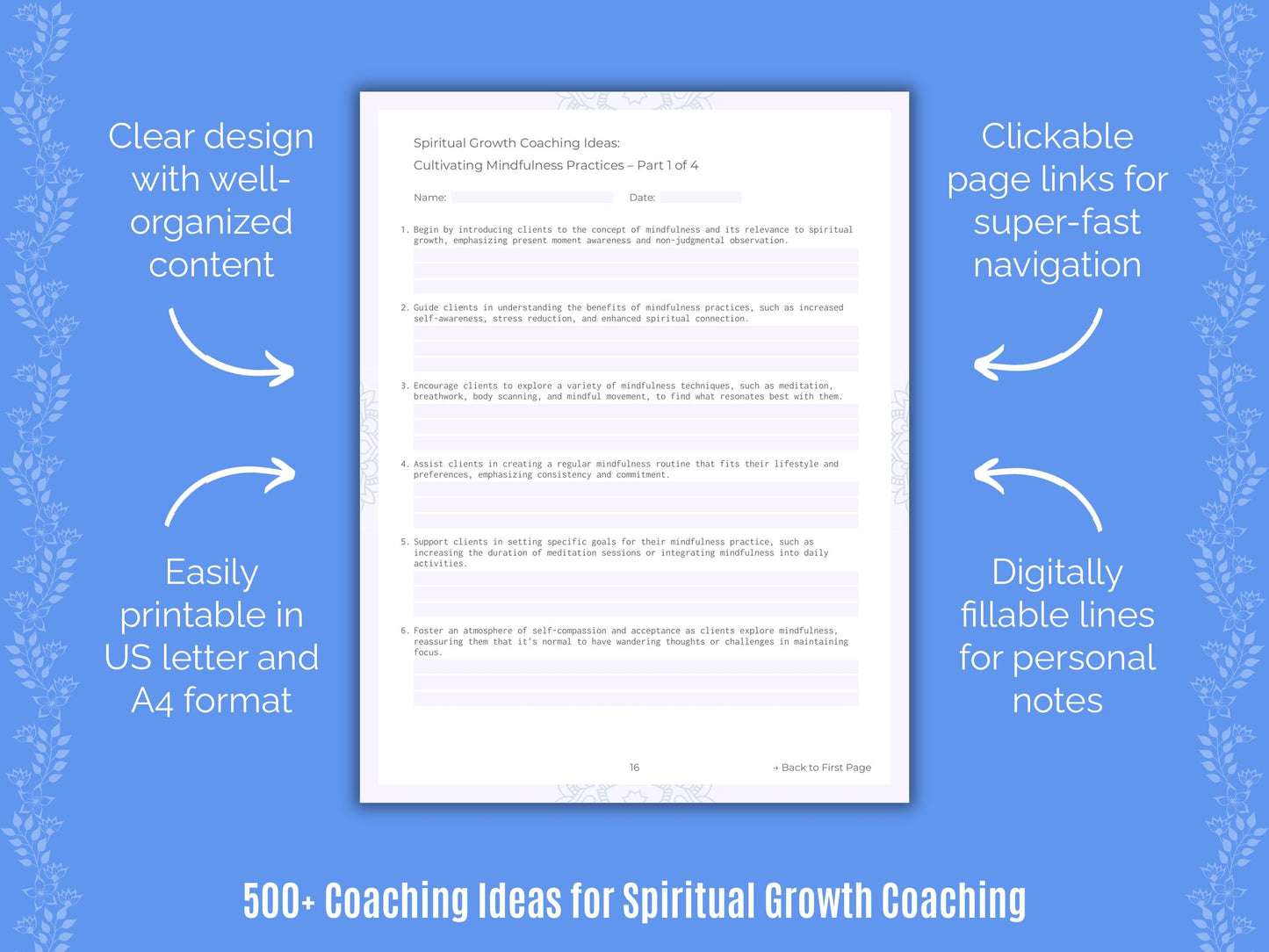 Spiritual Growth Coaching Templates