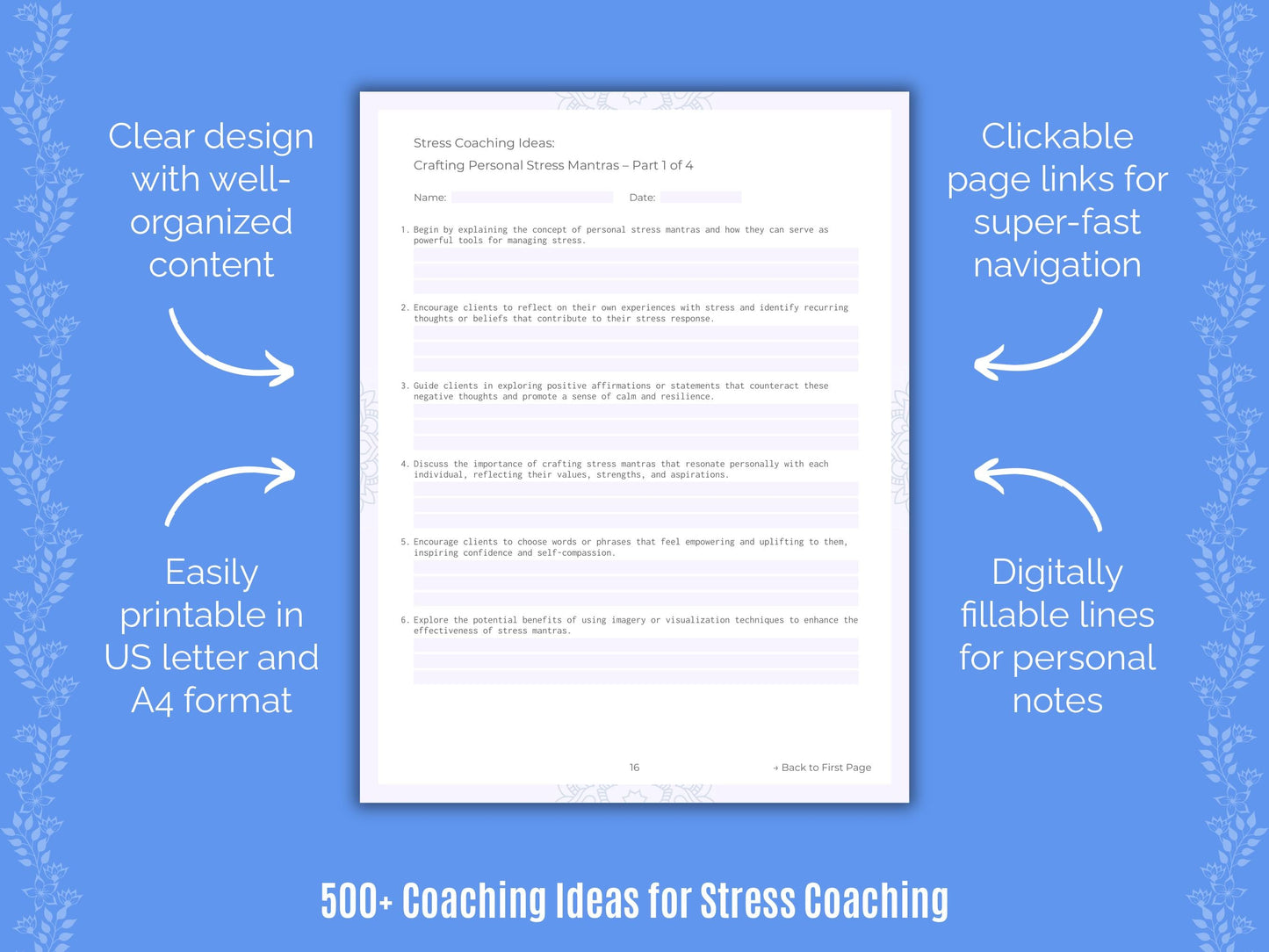 Stress Coaching Templates