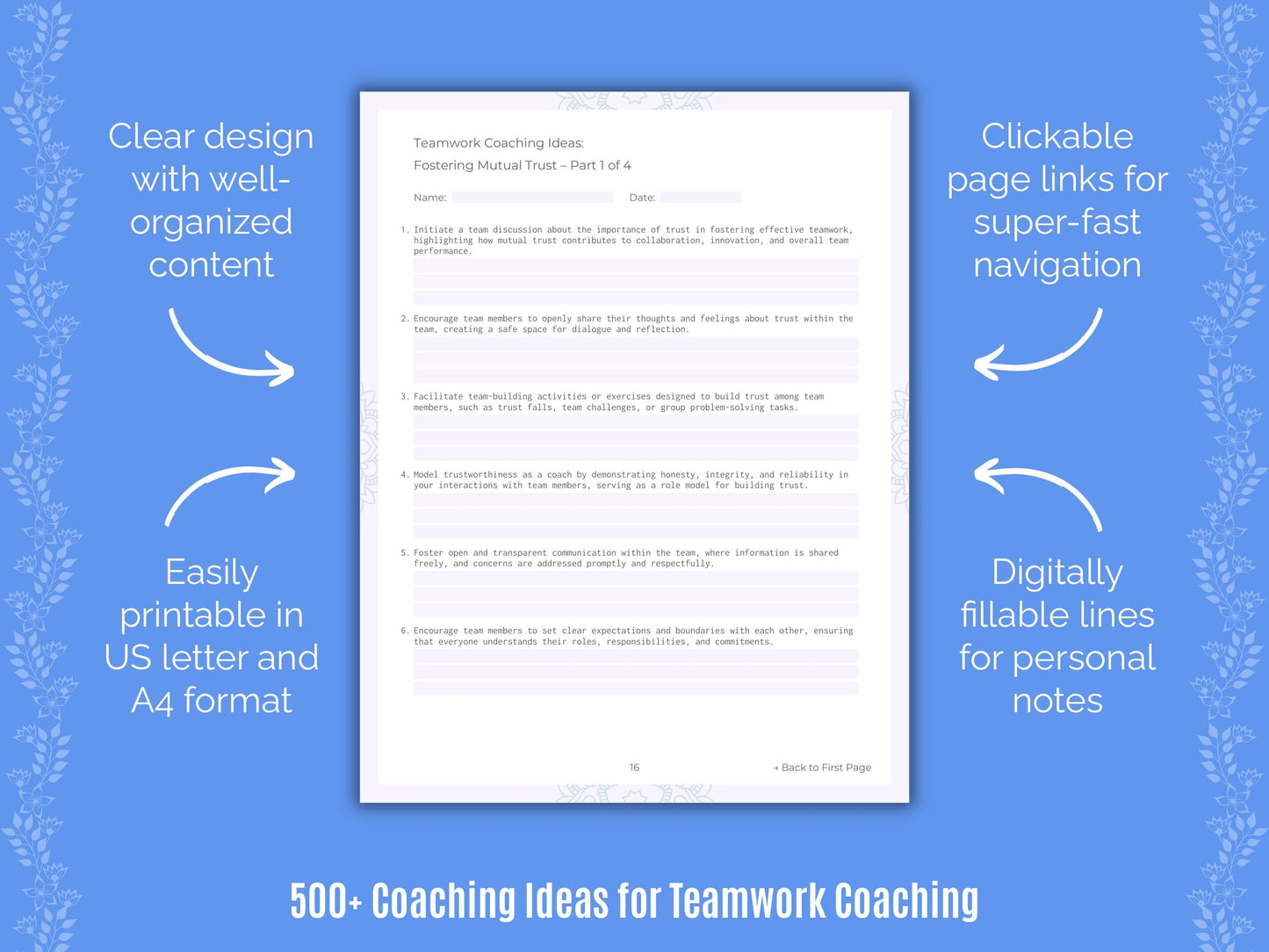 Teamwork Coaching Templates