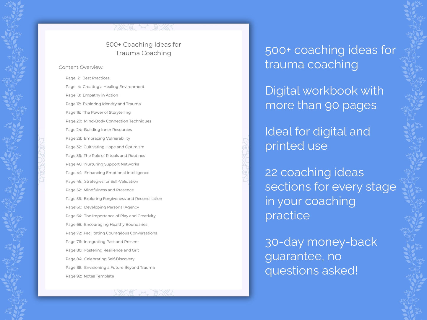 Trauma Coaching Worksheets