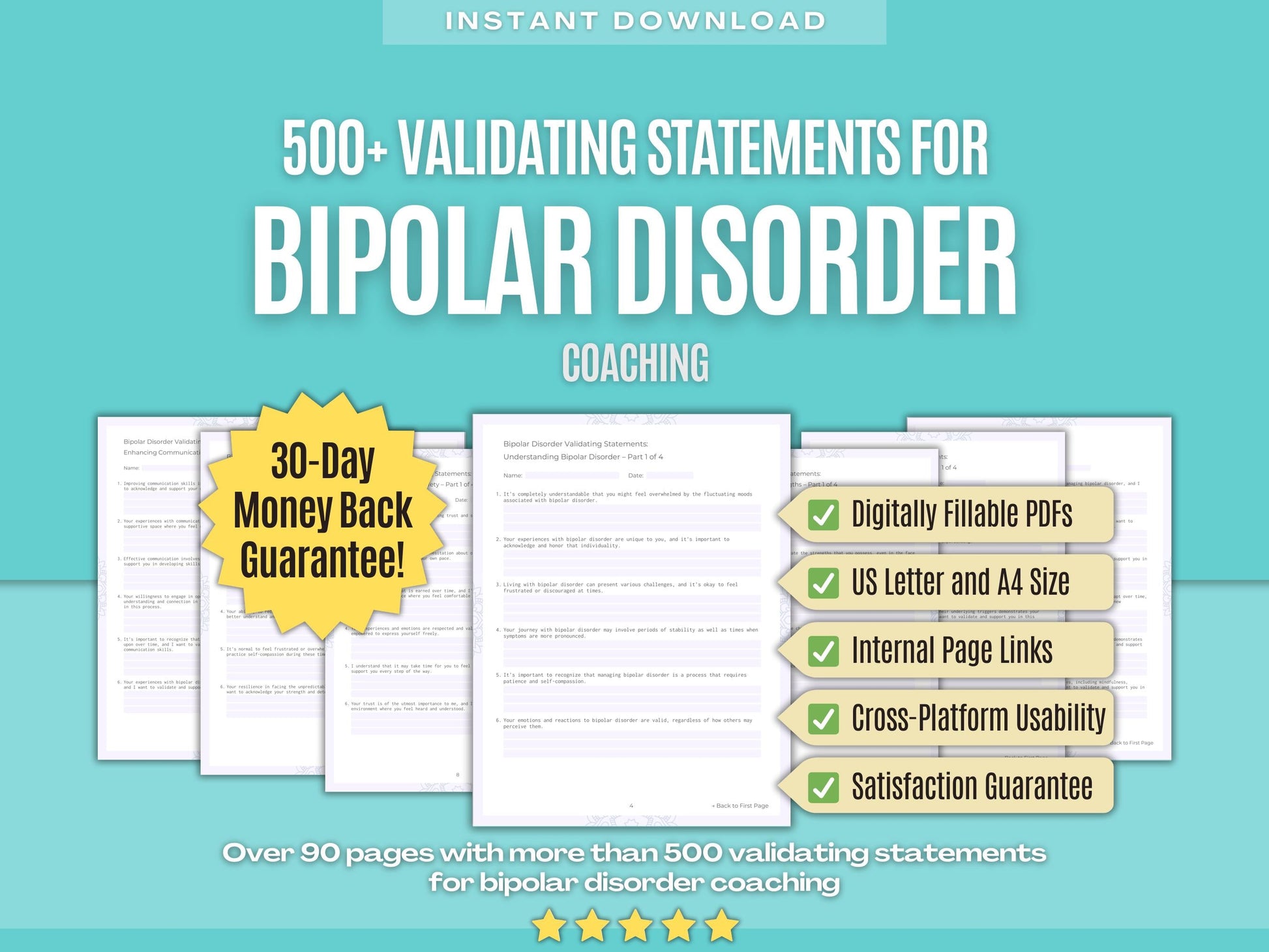 Bipolar Disorder Coaching Workbooks