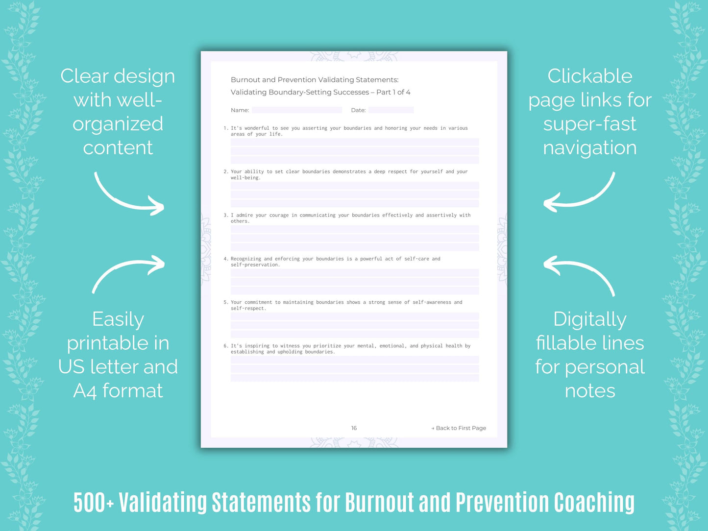 Burnout and Prevention Coaching Templates