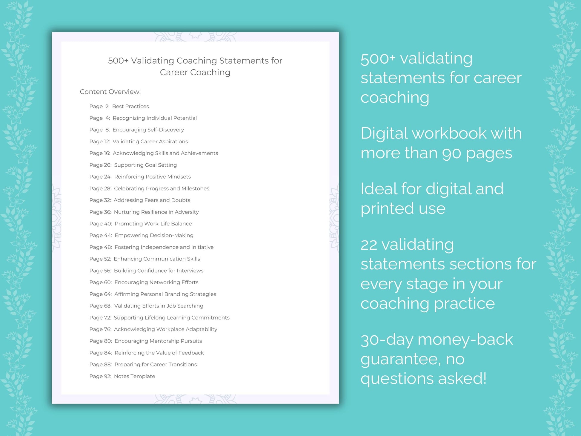 Career Coaching Worksheets