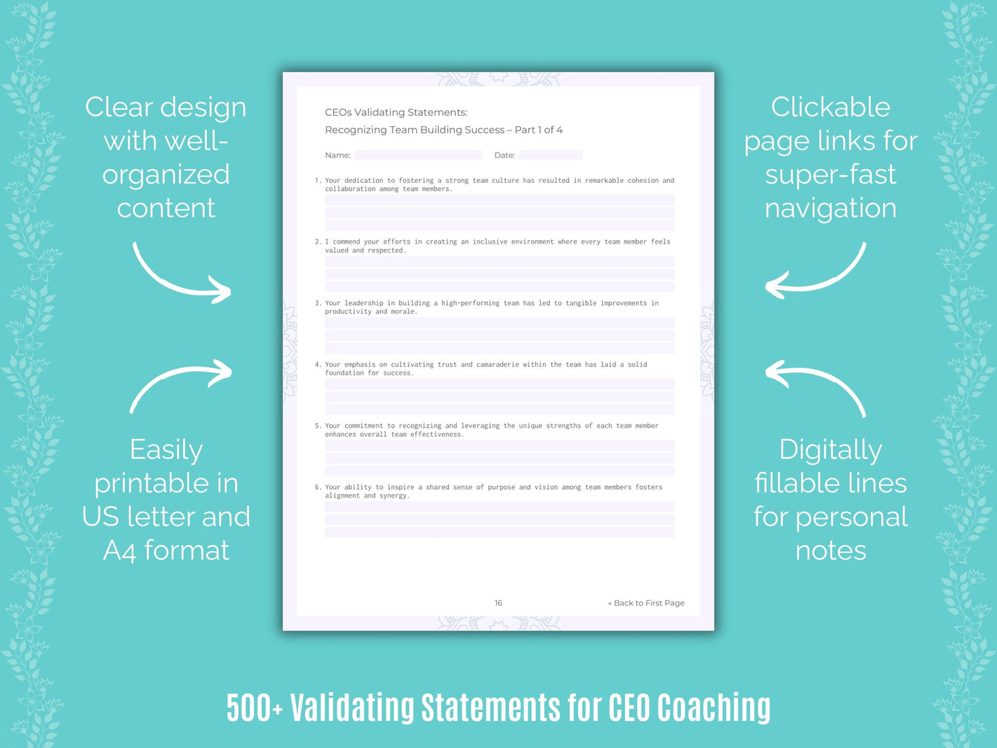 CEO Coaching Templates