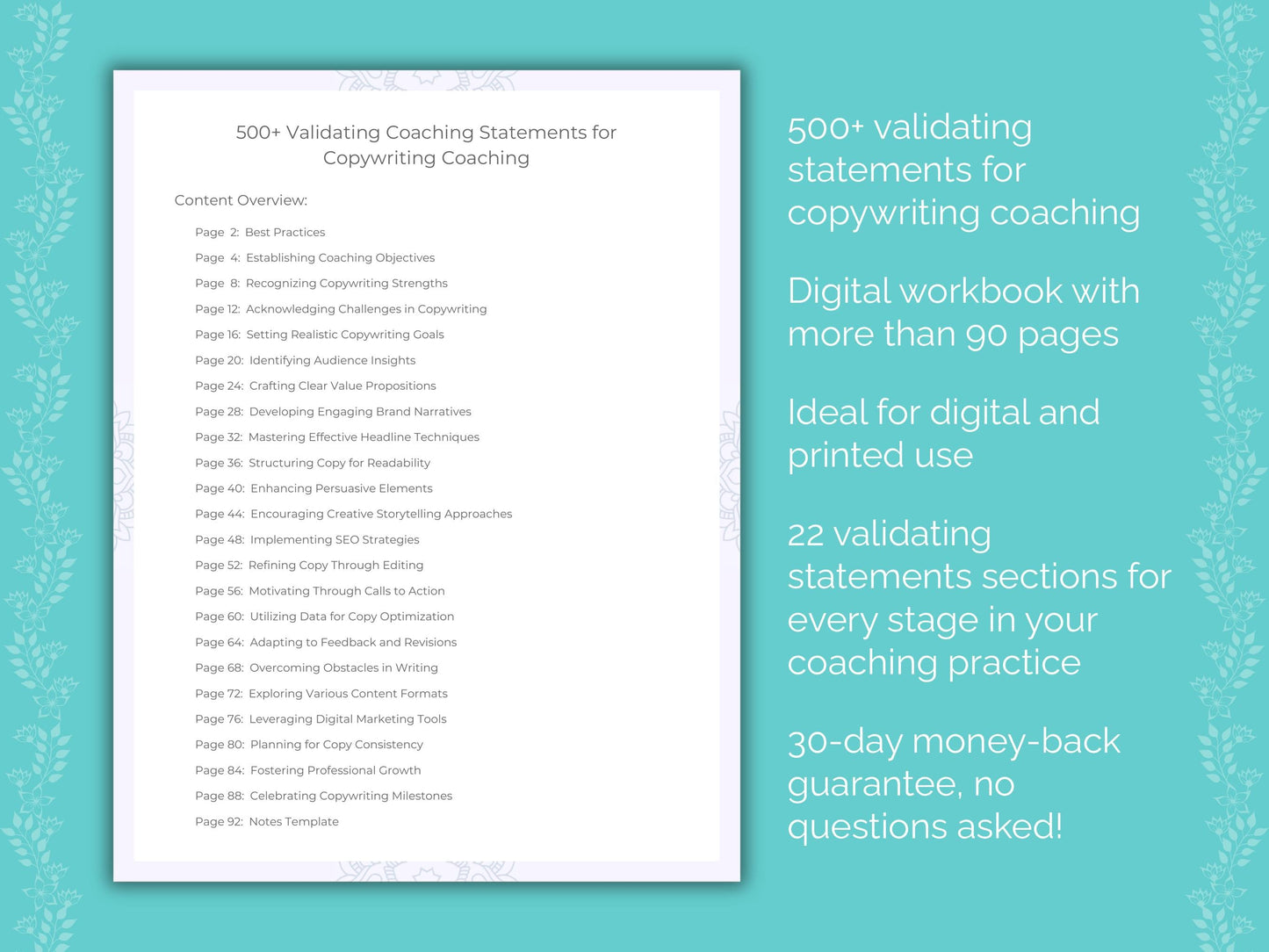 Copywriting Coaching Worksheets