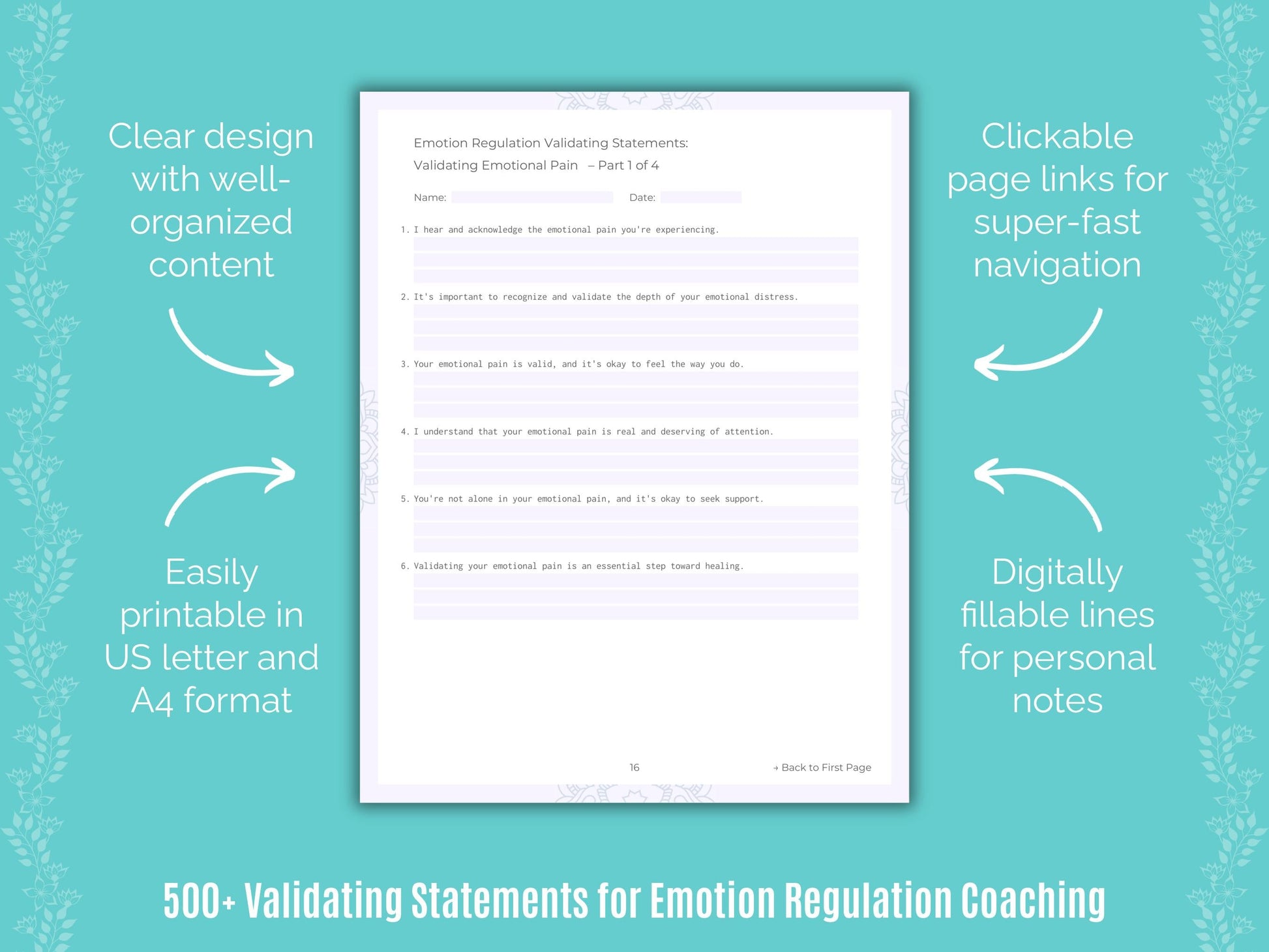 Emotion Regulation Coaching Templates