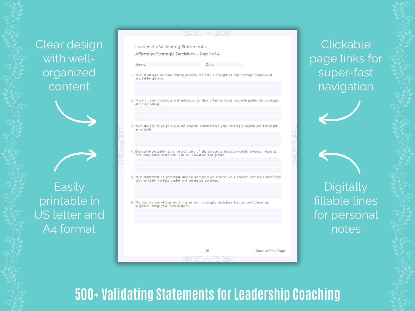 Leadership Coaching Templates