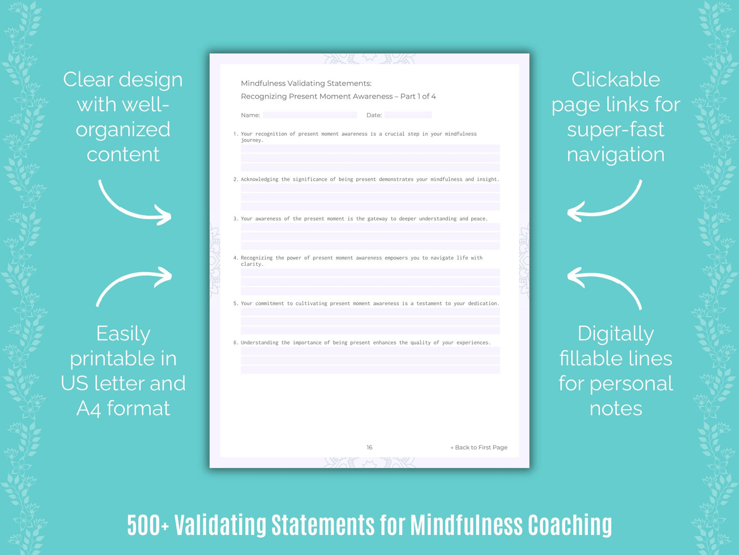 Mindfulness Coaching Templates