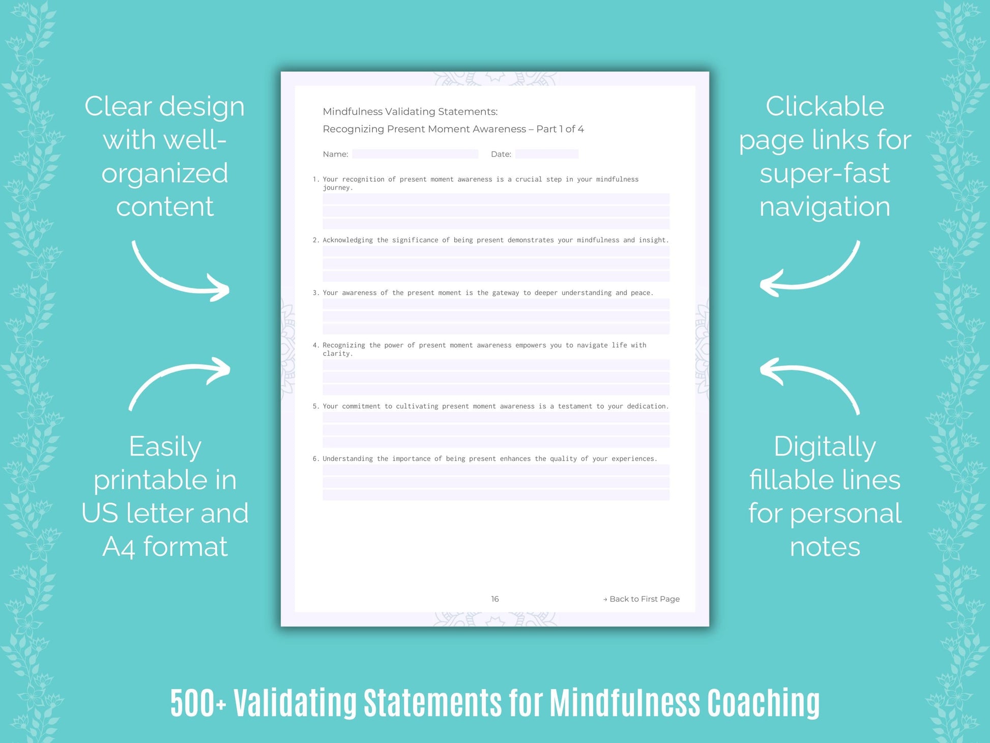 Mindfulness Coaching Templates