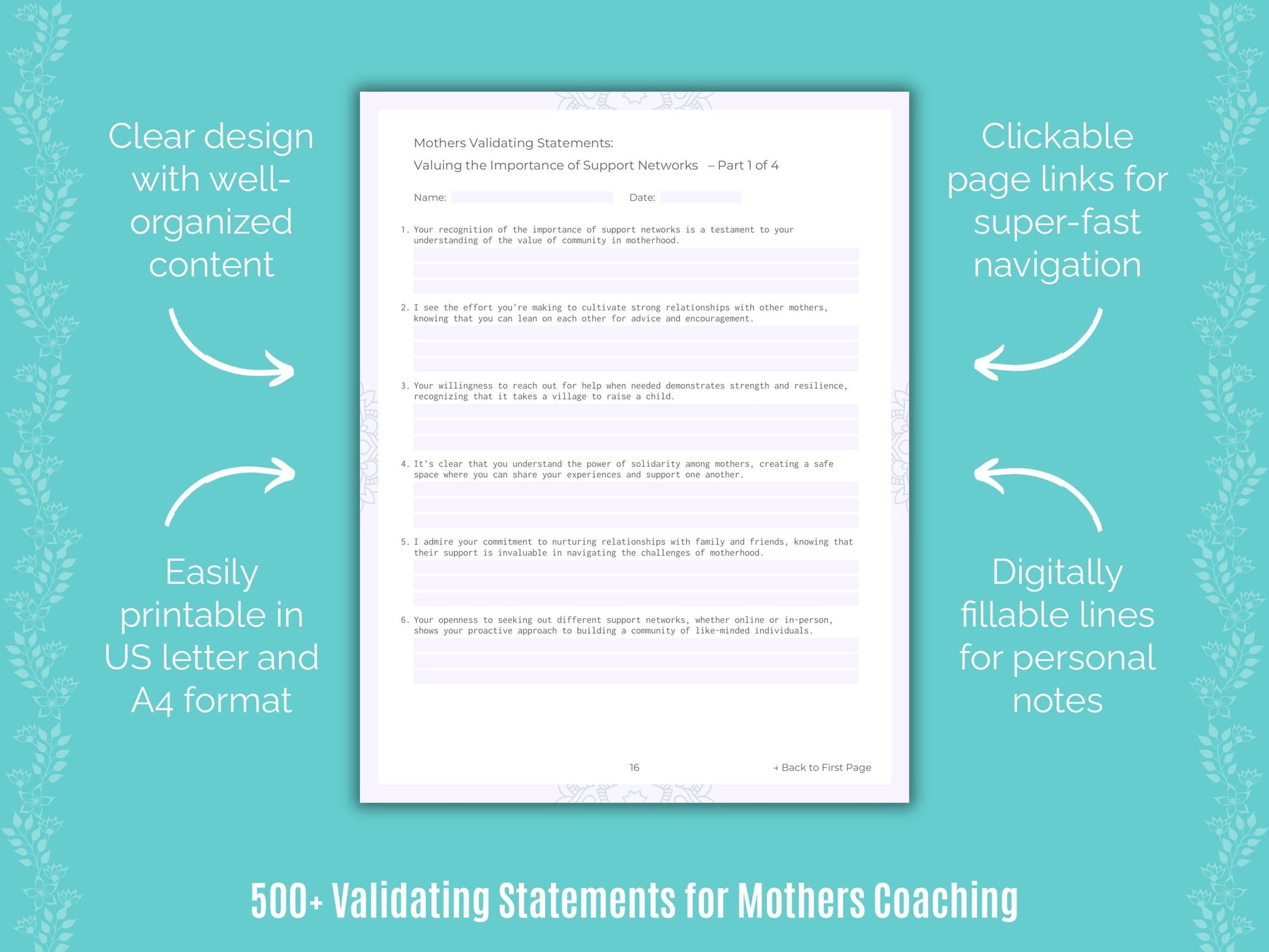 Mothers Coaching Templates