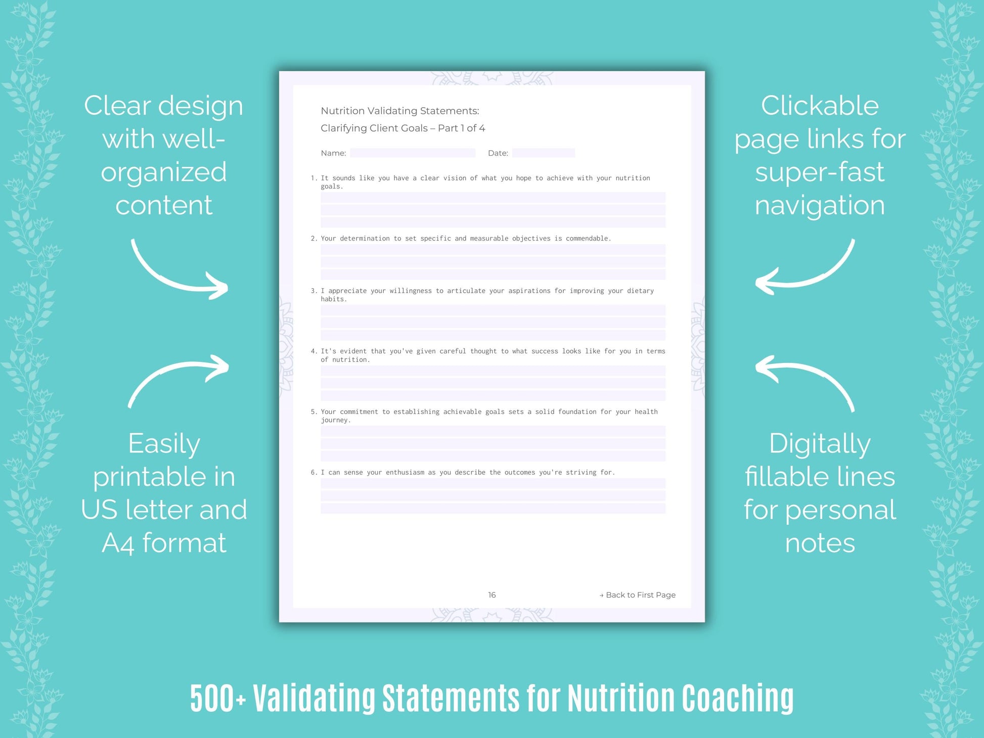 Nutrition Coaching Templates