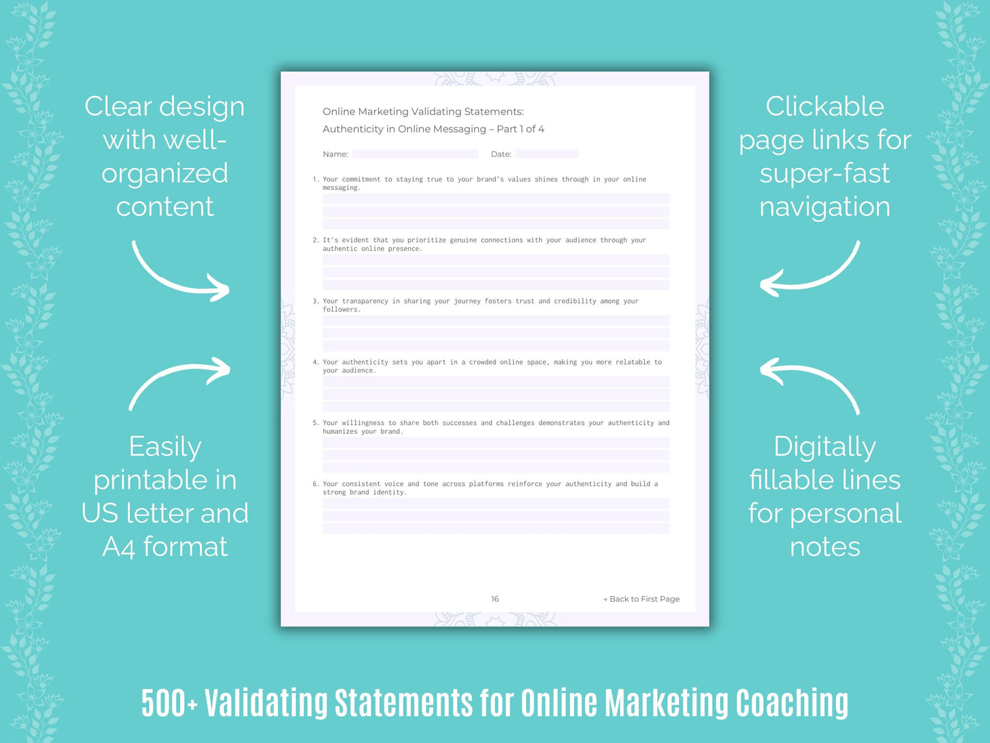 Online Marketing Coaching Templates