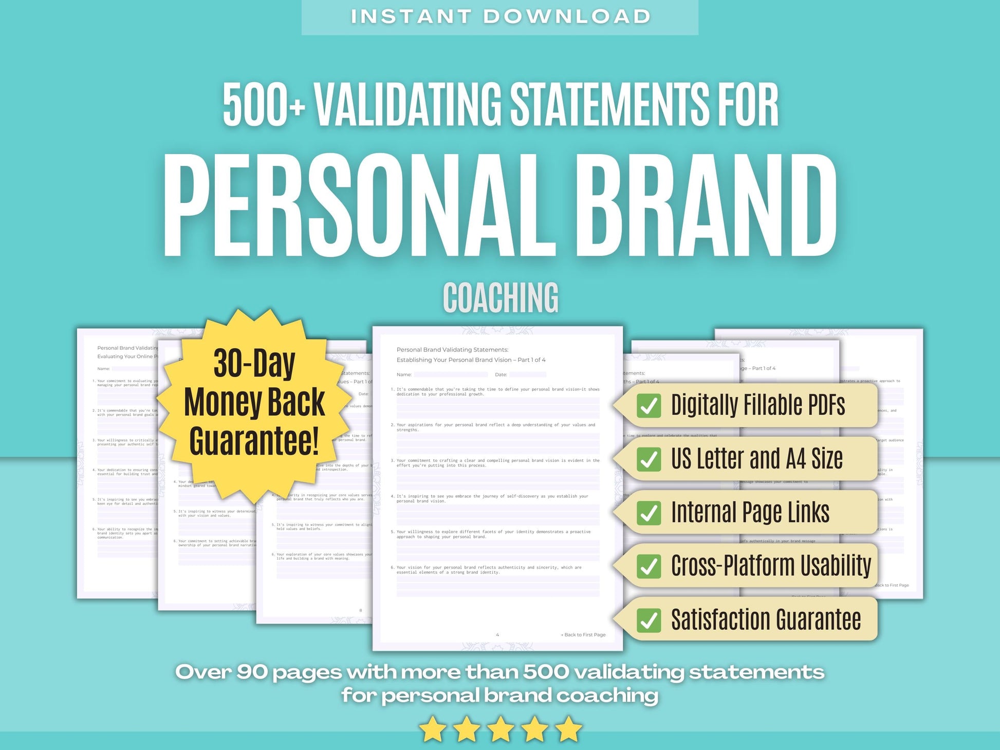 Personal Brand Coaching Workbooks