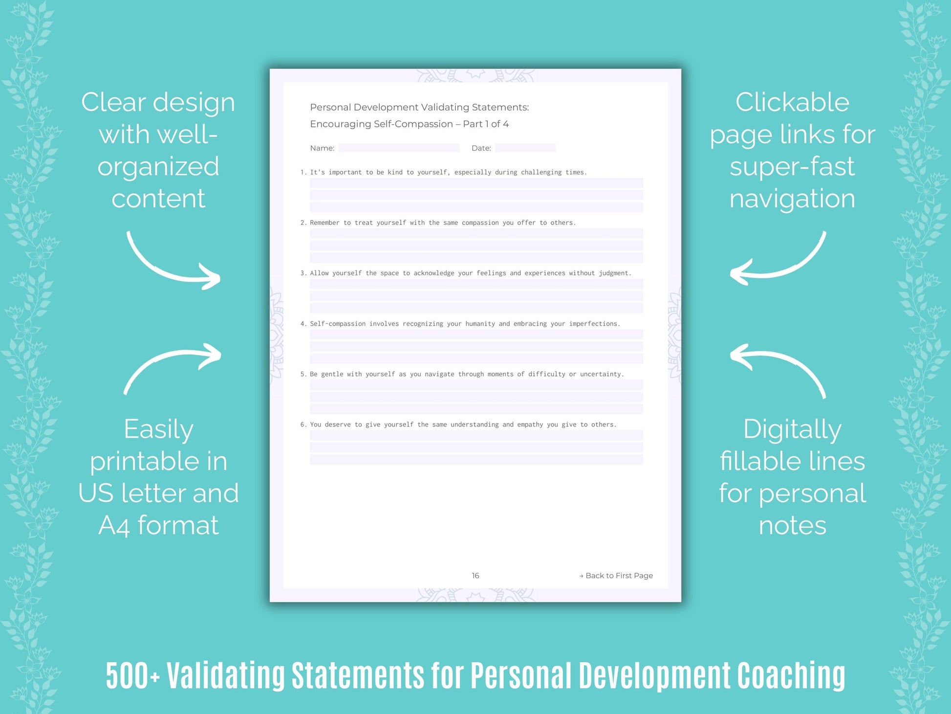 Personal Development Coaching Templates