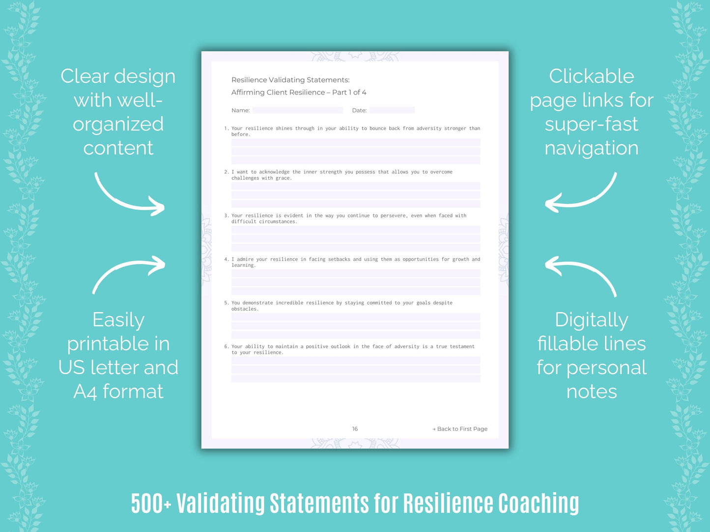 Resilience Coaching Templates