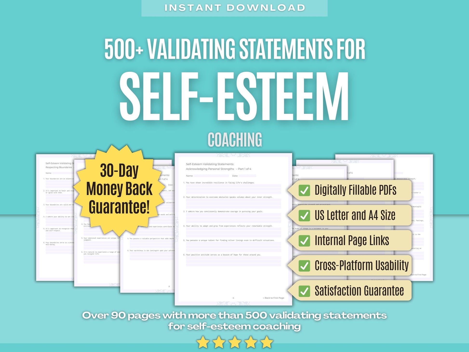 Self-Esteem Coaching Workbooks