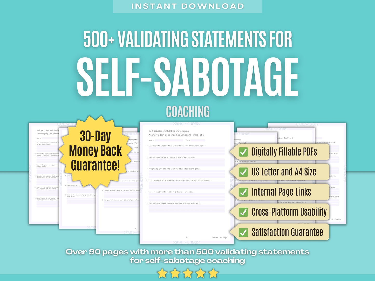 Self-Sabotage Coaching Workbooks