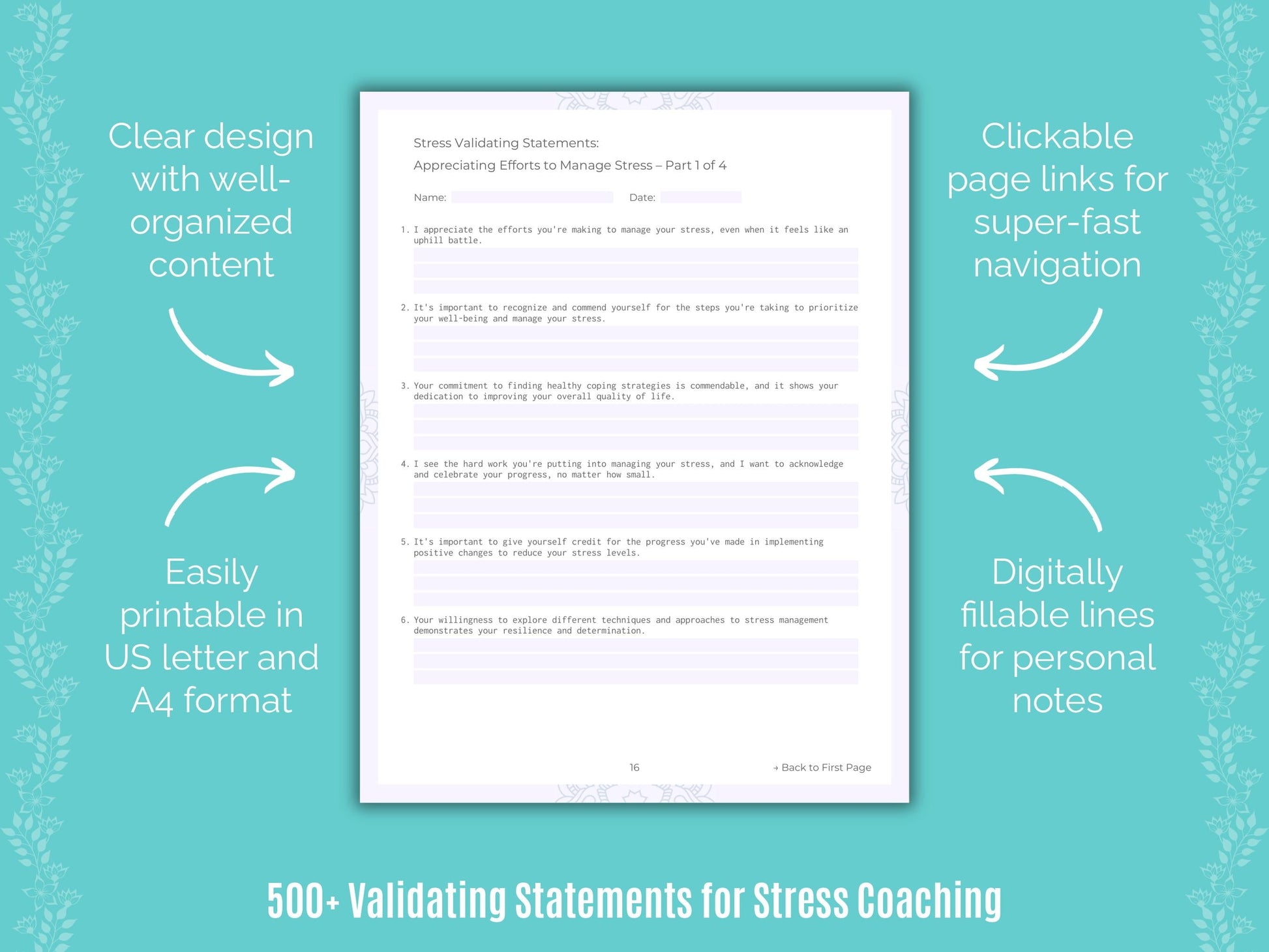 Stress Coaching Templates