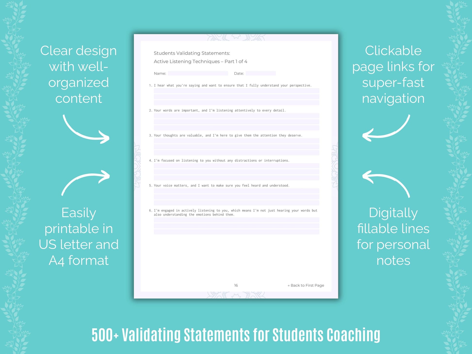 Students Coaching Templates