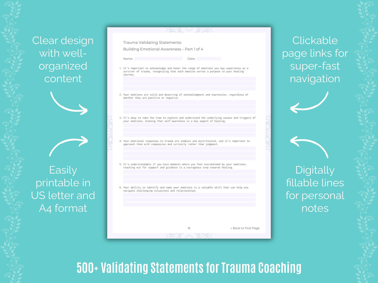 Trauma Coaching Templates