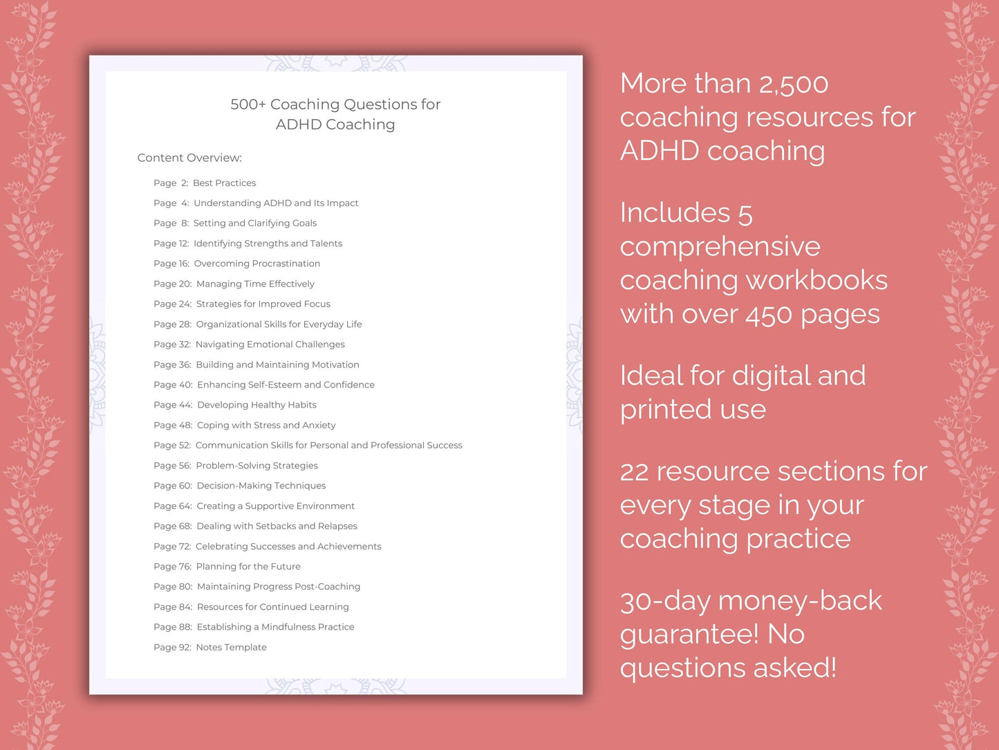 ADHD Coaching Templates