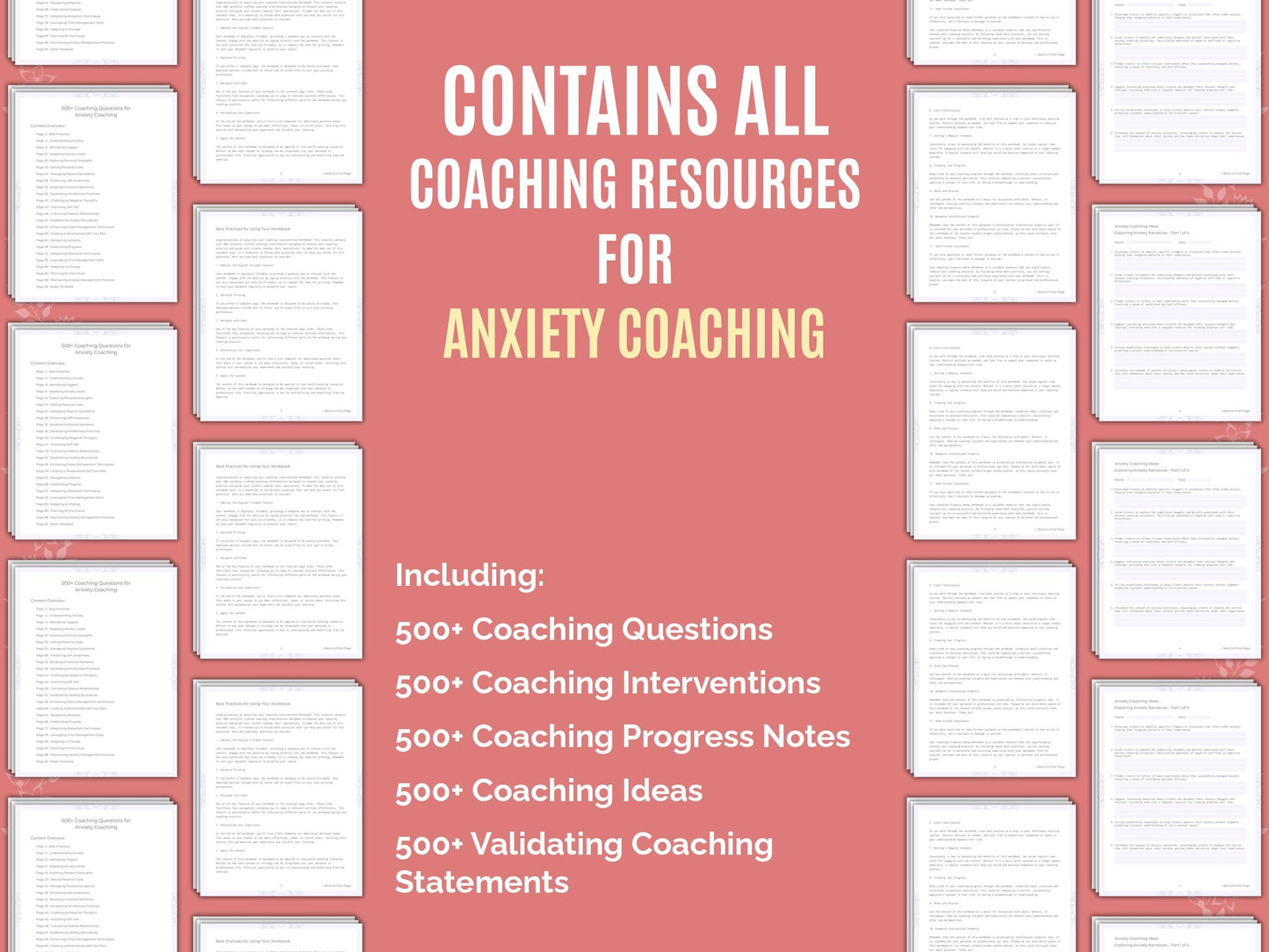 Anxiety Coaching Worksheets