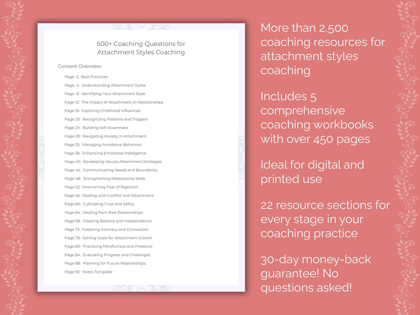 Attachment Styles Coaching Templates