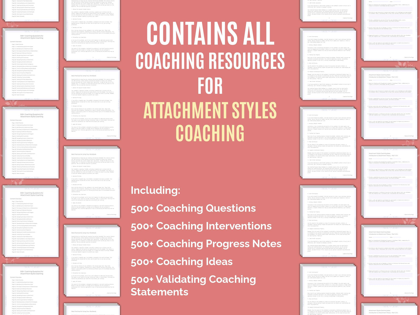 Attachment Styles Coaching Worksheets