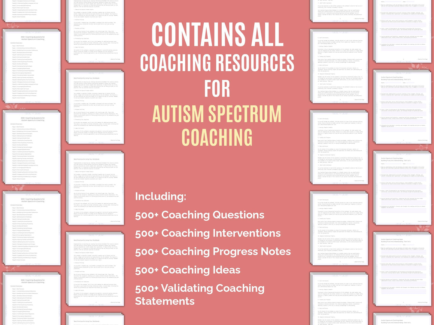 Autism Spectrum Coaching Worksheets