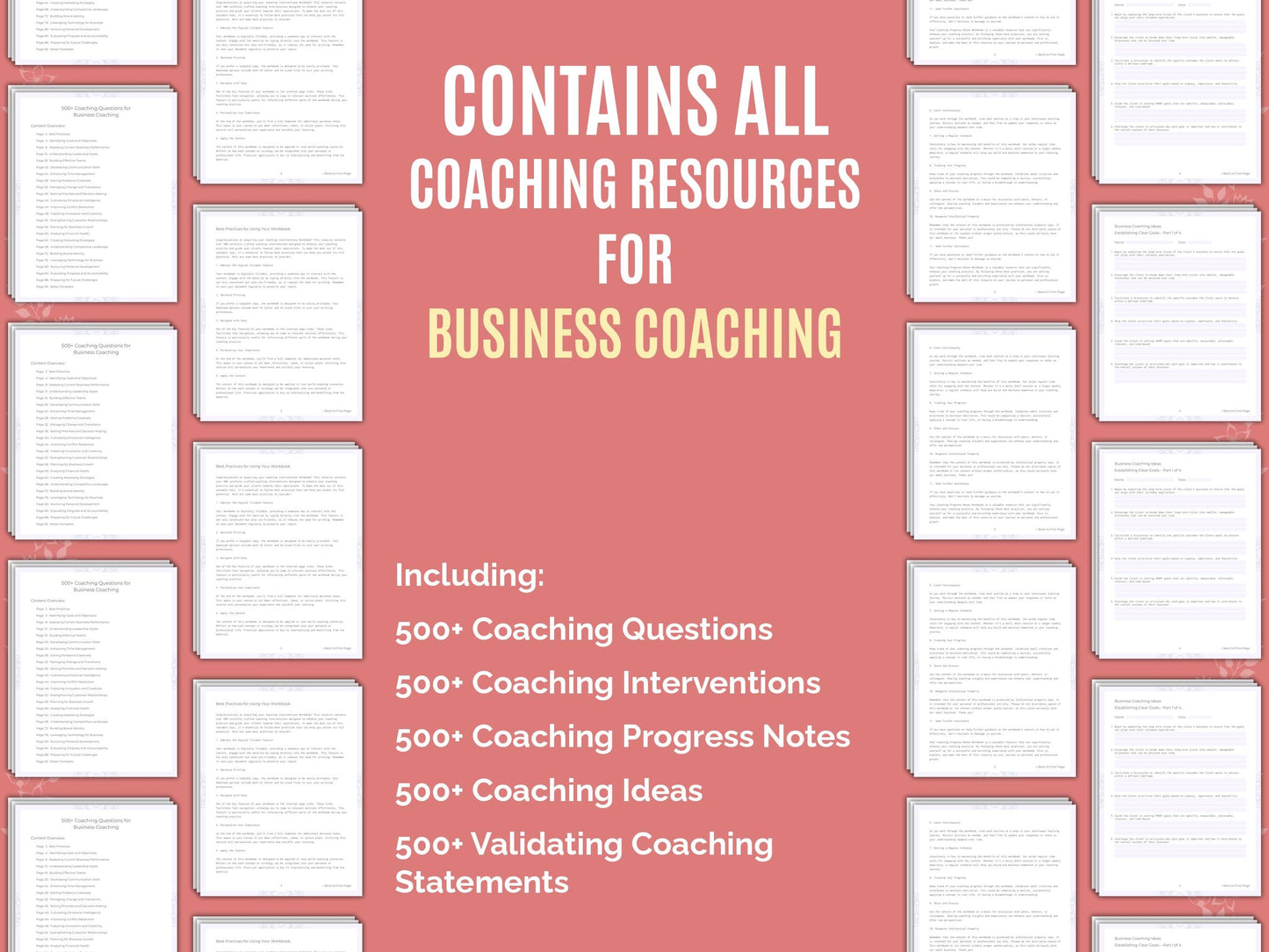 Business Coaching Worksheets