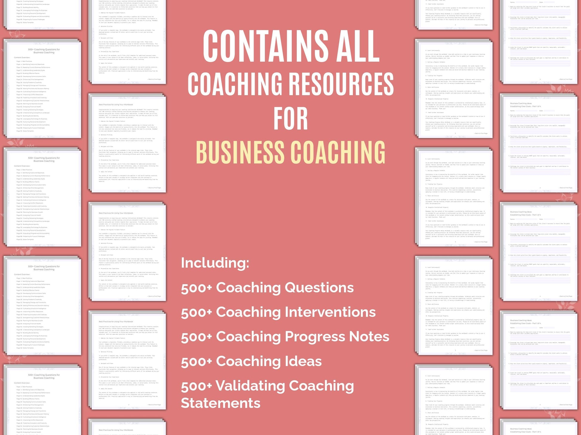 Business Coaching Worksheets