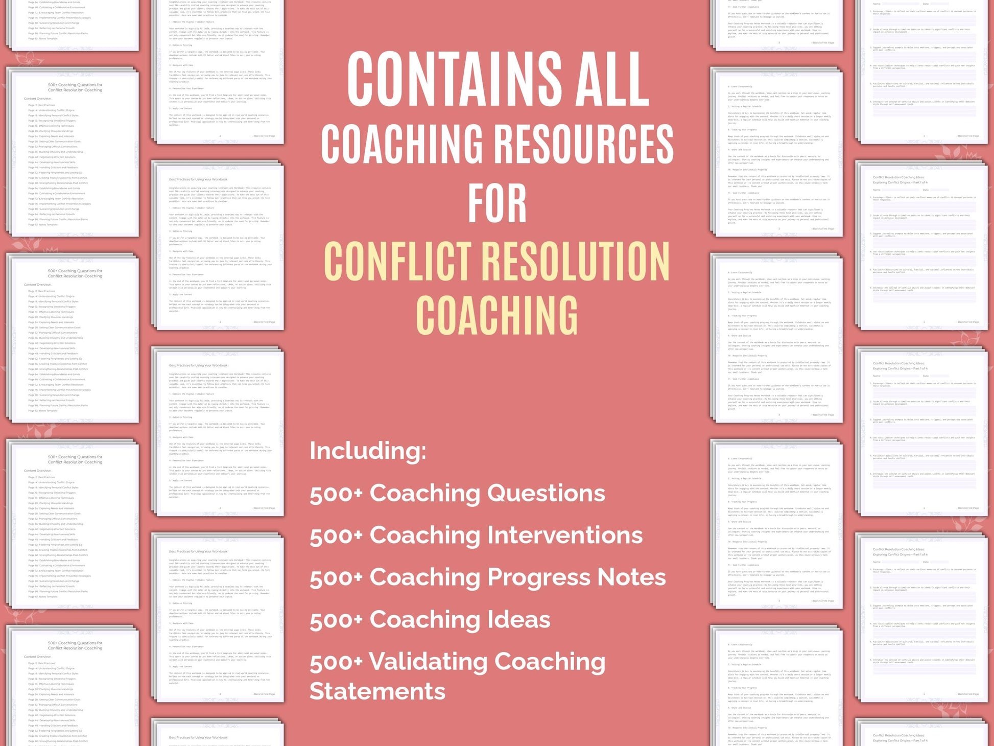 Conflict Resolution Coaching Worksheets