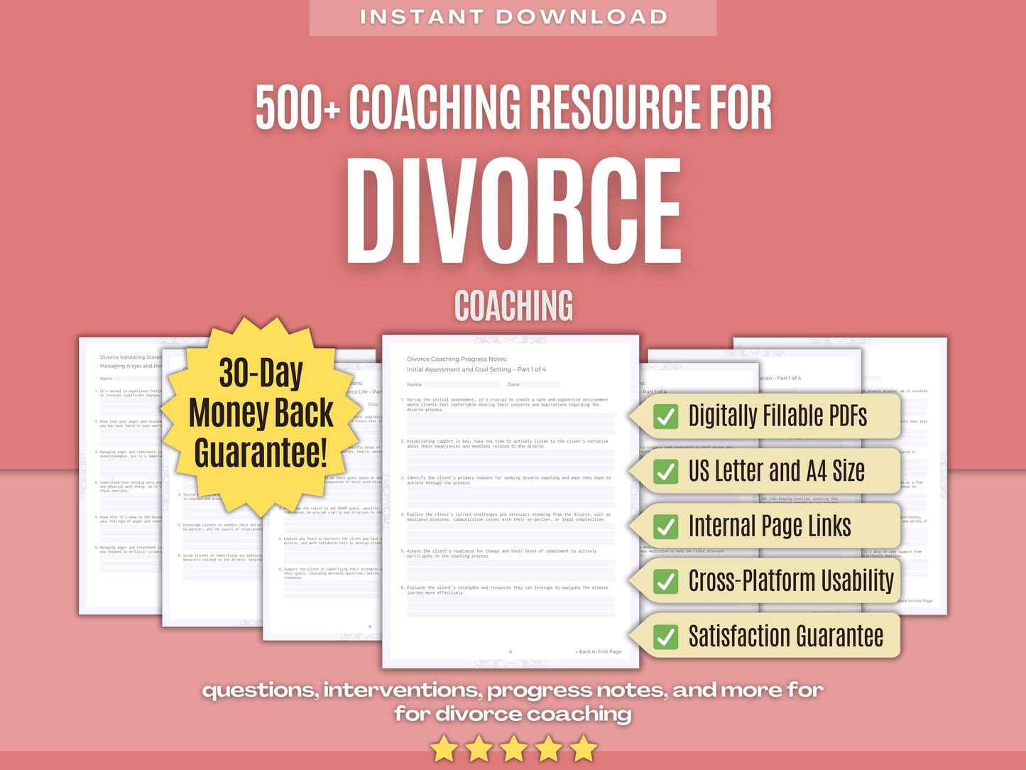 Divorce Coaching Workbooks