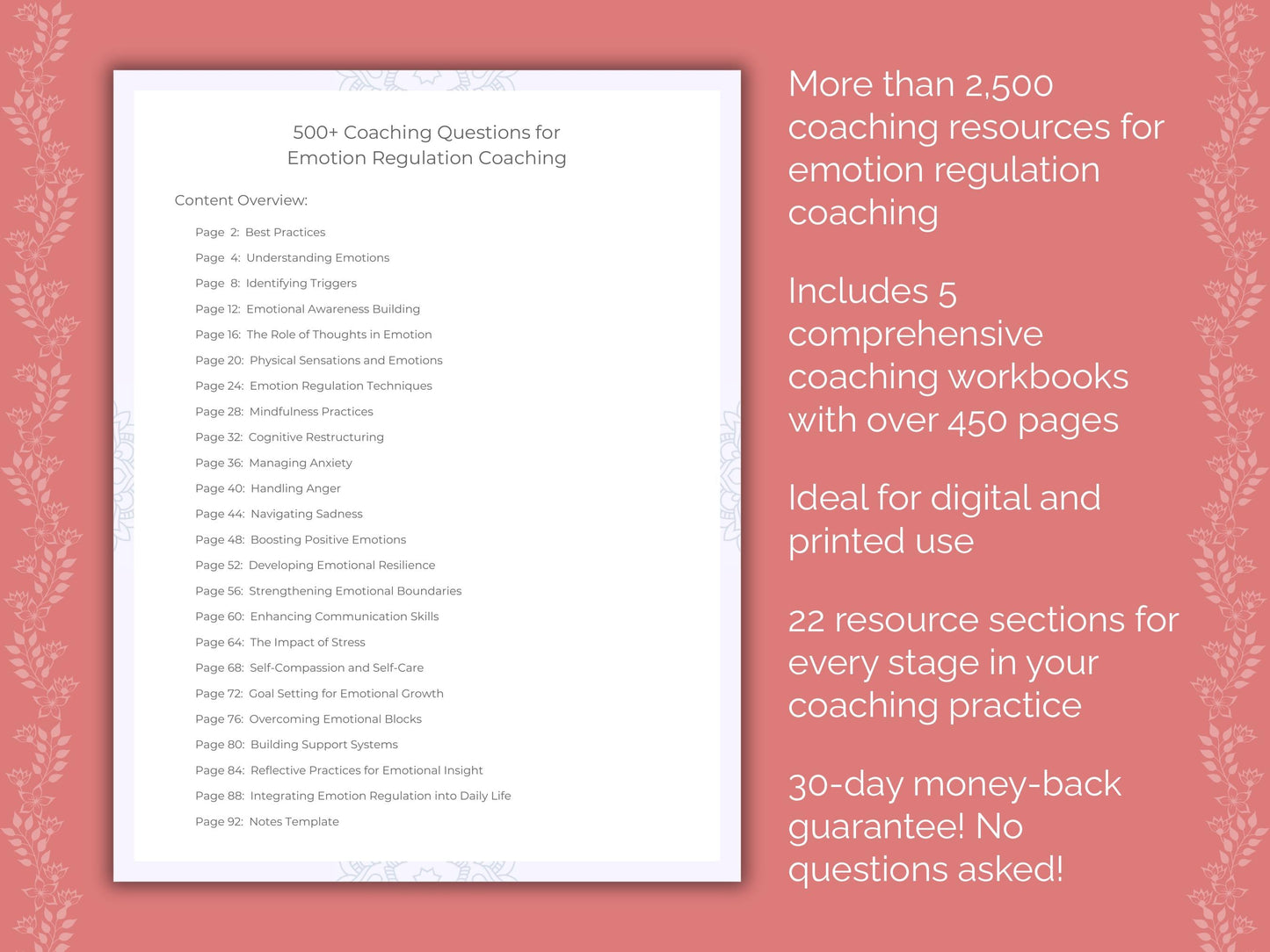 Emotion Regulation Coaching Templates