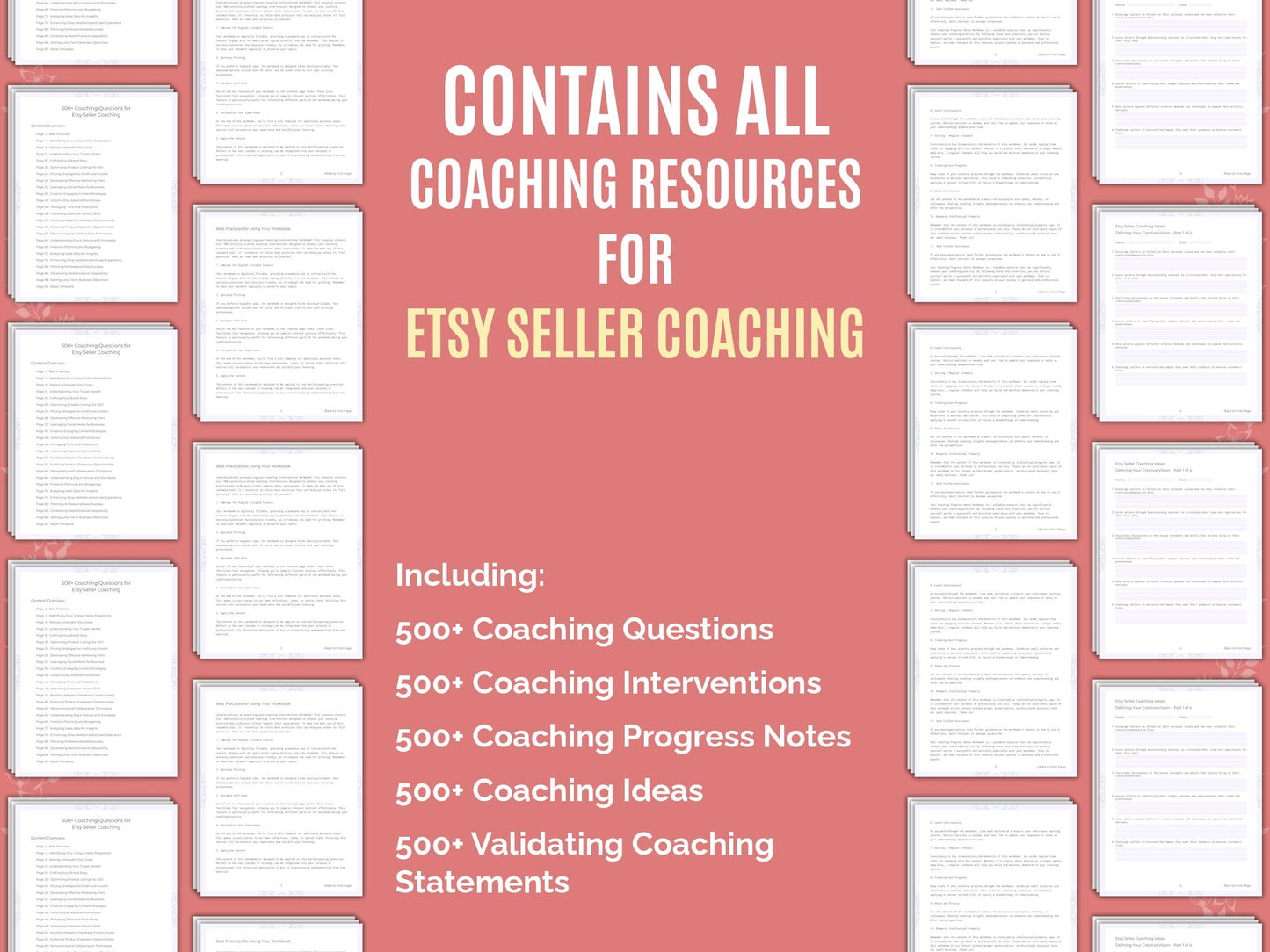 Etsy Seller Coaching Worksheets