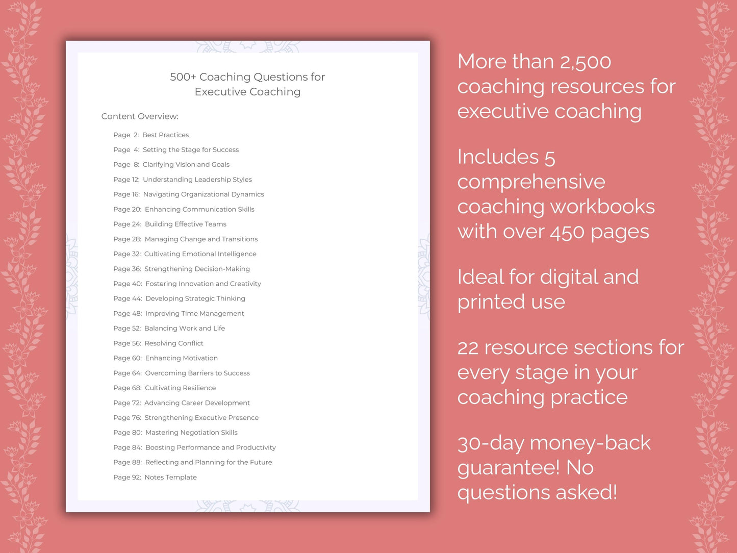 Executive Coaching Templates