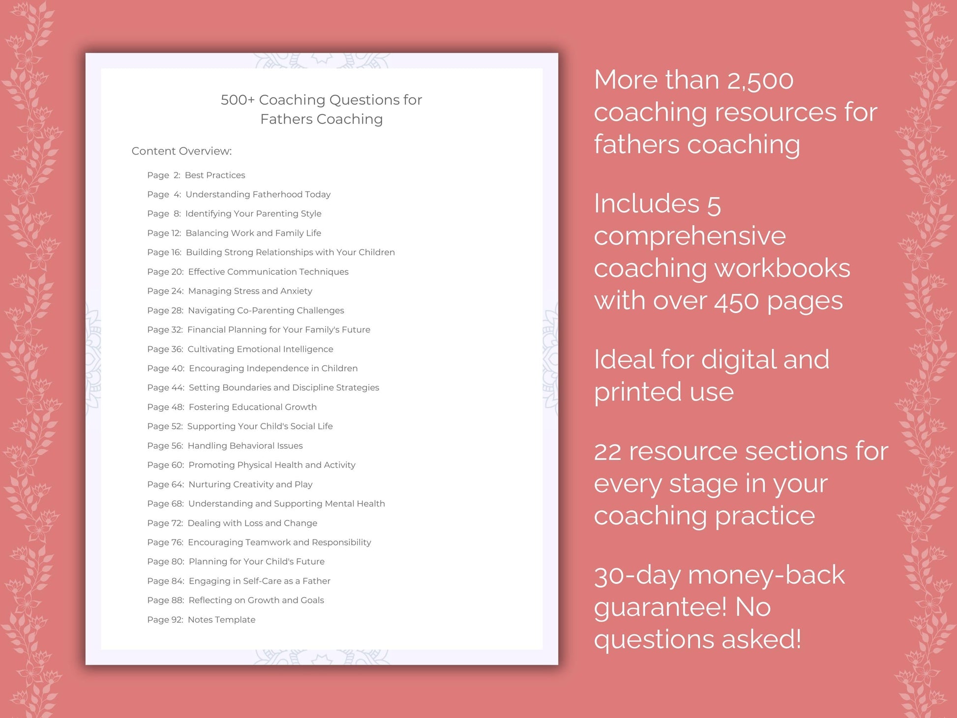 Fathers Coaching Templates