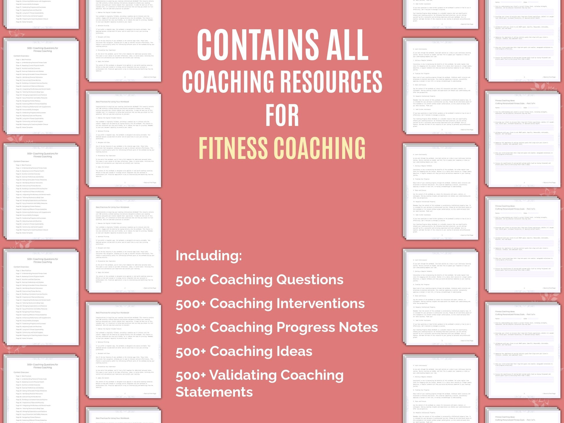 Fitness Coaching Worksheets