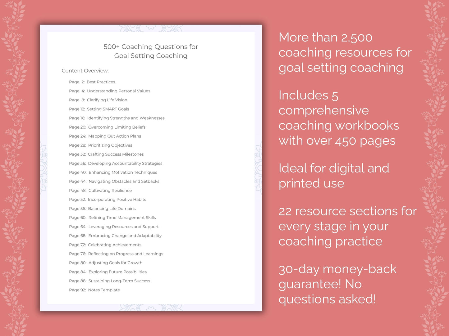 Goal Setting Coaching Templates