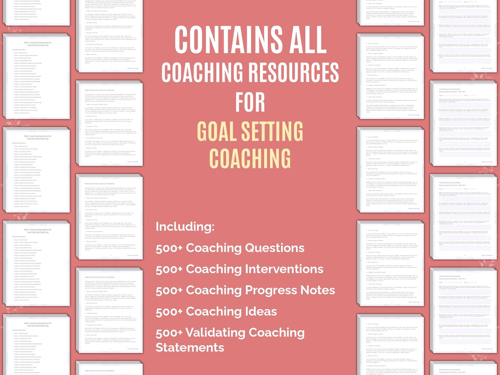 Goal Setting Coaching Worksheets