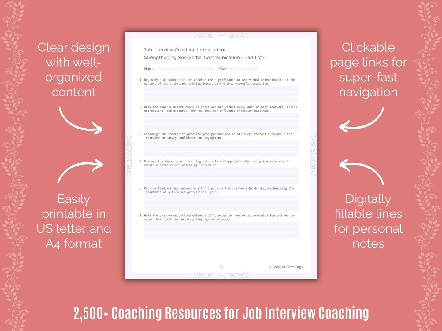 Job Interview Coaching Cheat Sheets