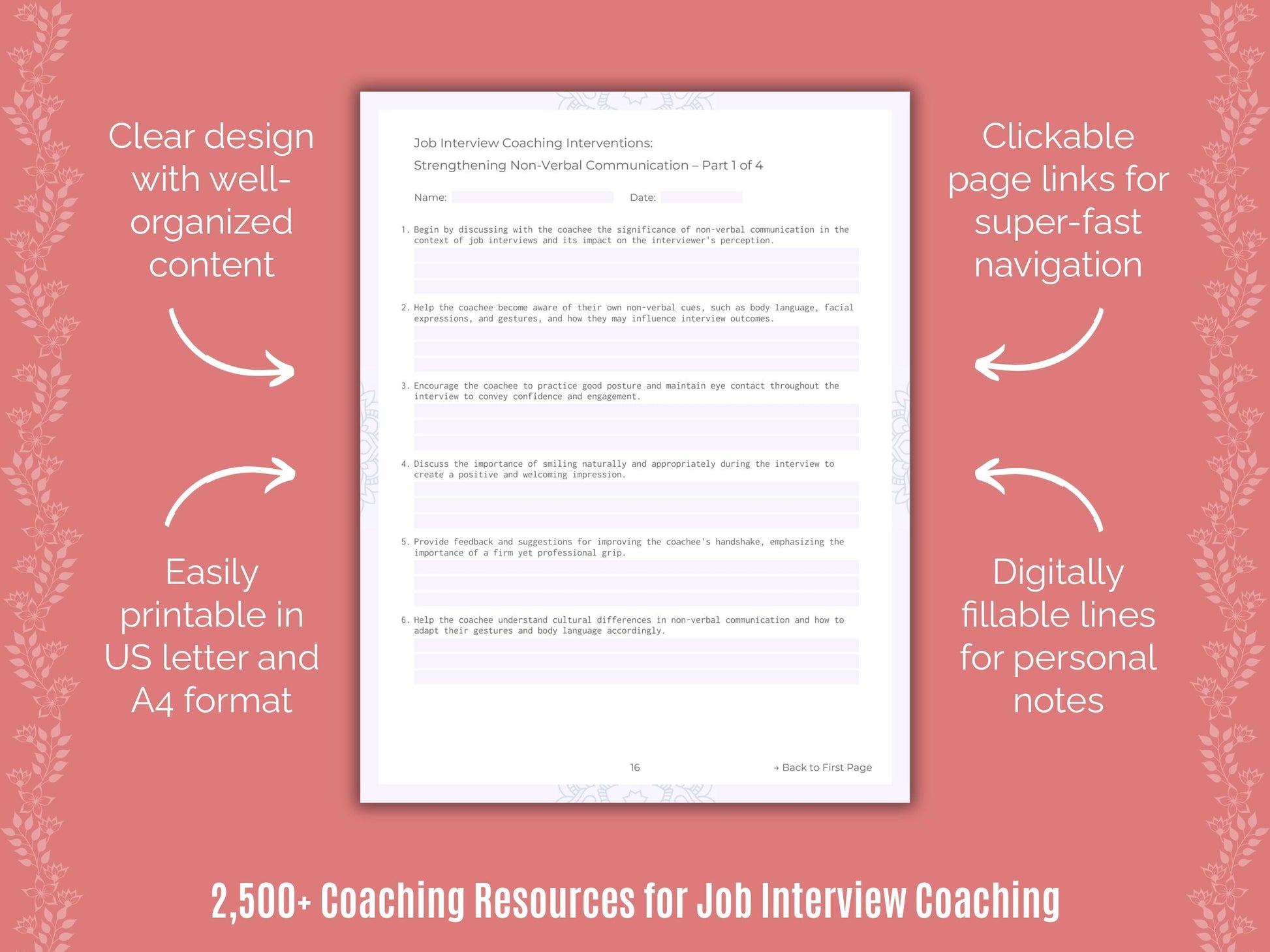 Job Interview Coaching Cheat Sheets