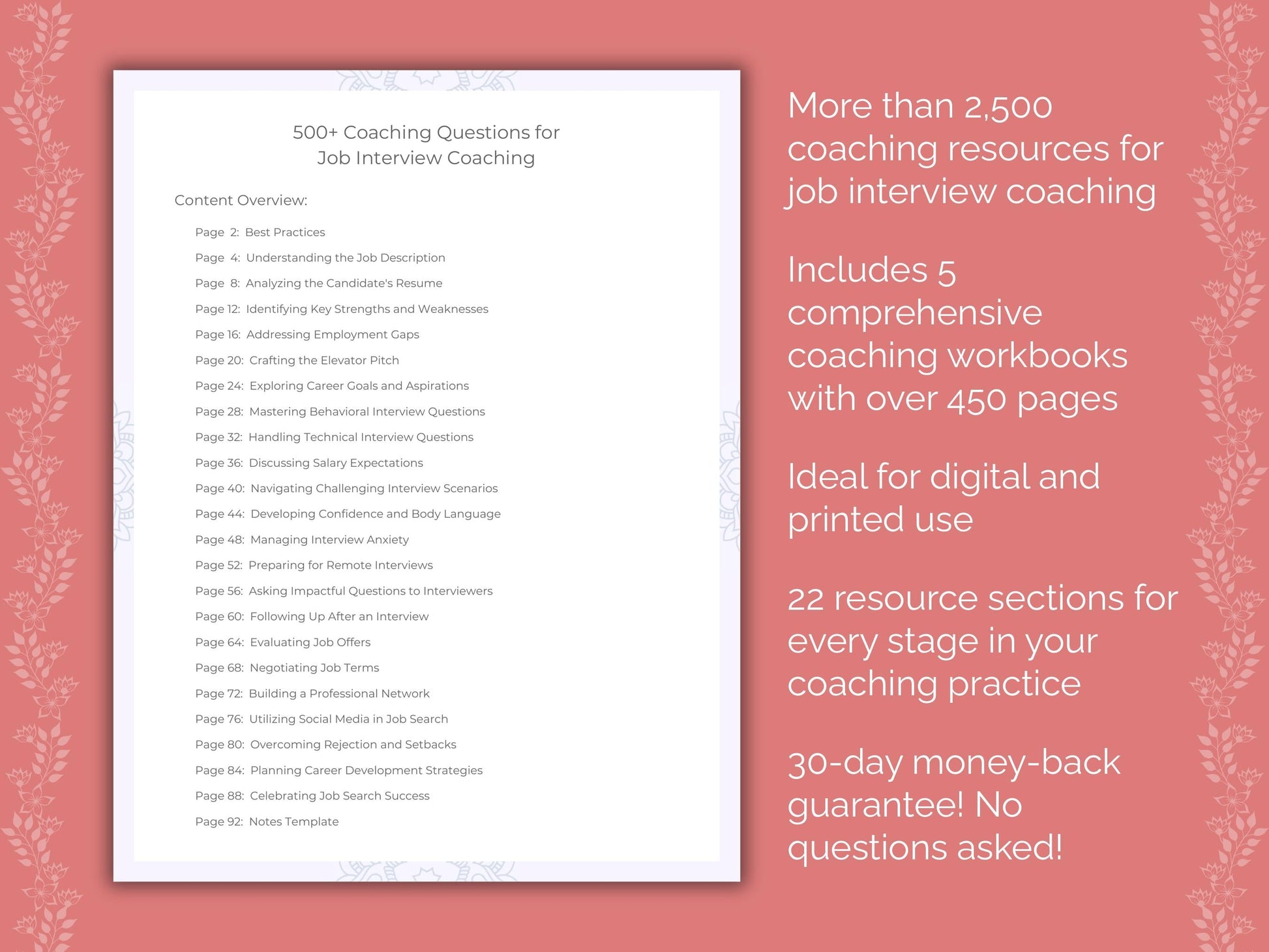 Job Interview Coaching Templates