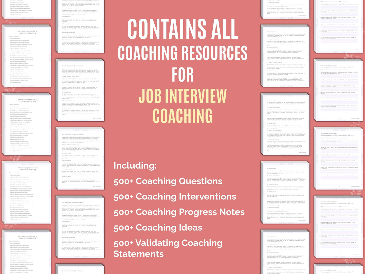 Job Interview Coaching Worksheets