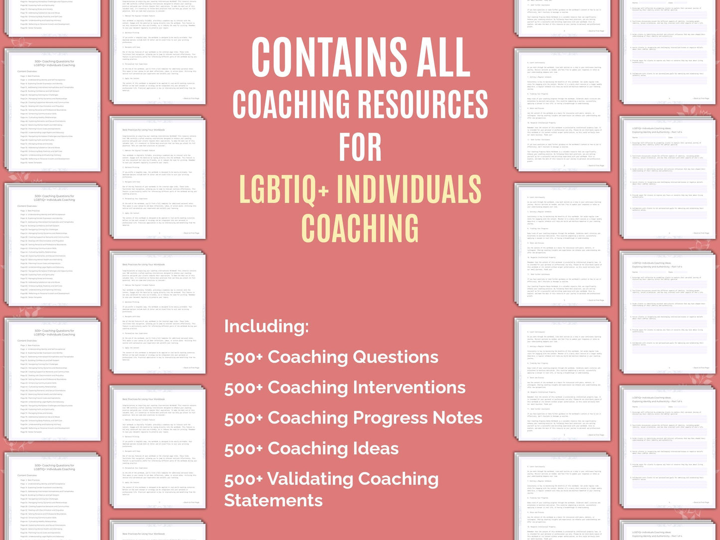 LGBTIQ+ Individuals Coaching Worksheets