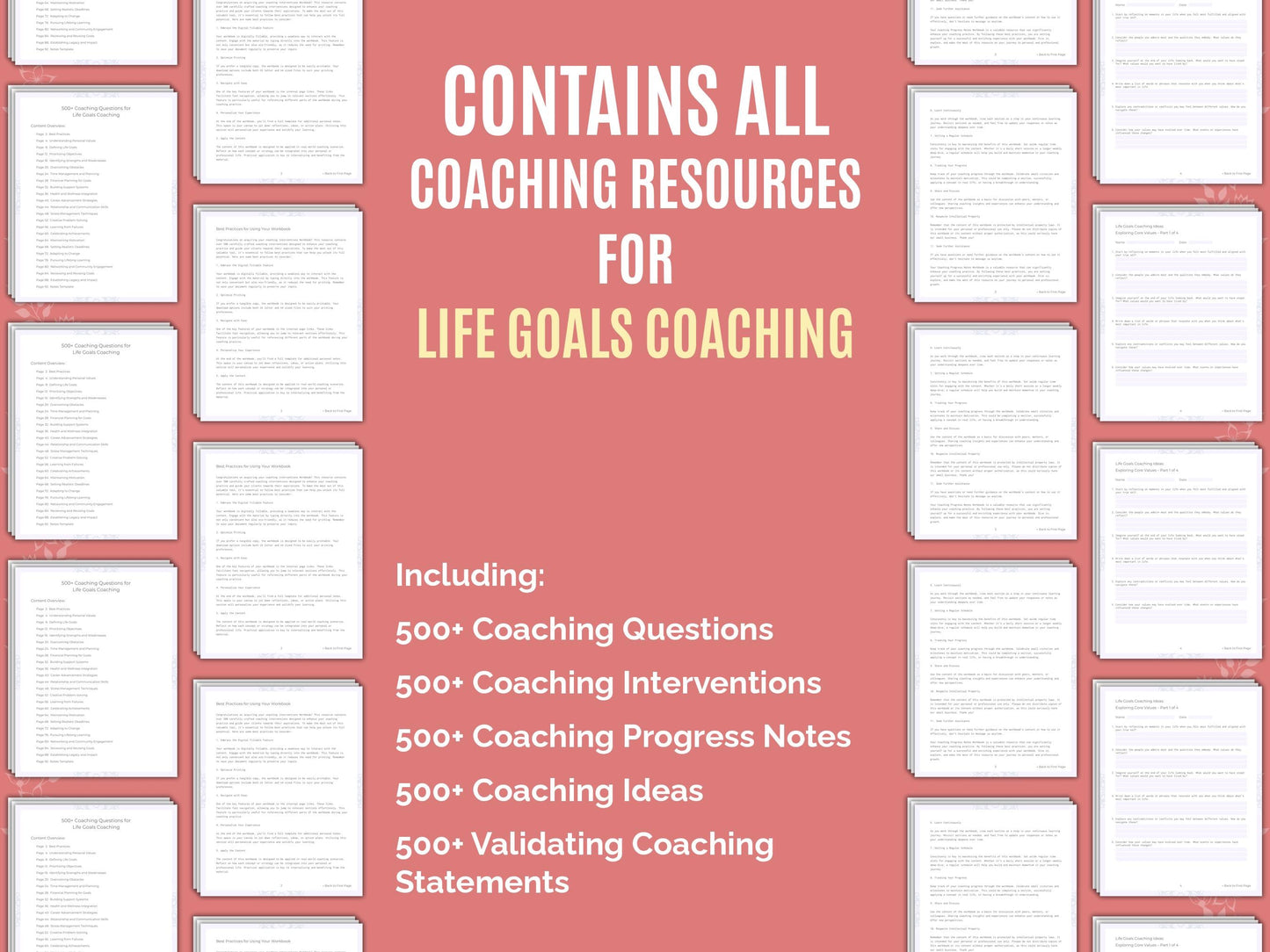 Life Goals Coaching Worksheets